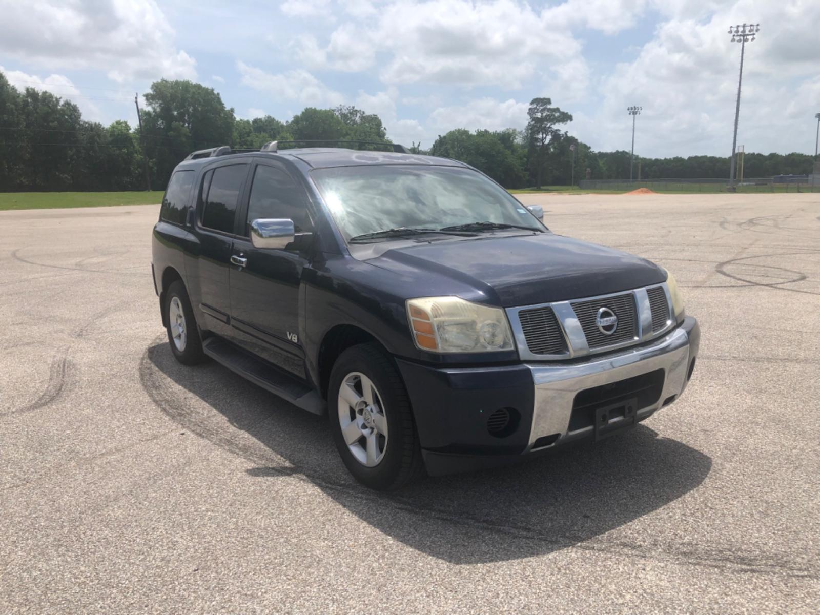 2007 Blue Nissan Armada LE 2WD (5N1BA08A47N) with an 5.6L V8 DOHC 32V FFV engine, 5-Speed Automatic Overdrive transmission, located at 5005 Telephone Rd., Houston, TX, 77087, (713) 641-0980, 29.690666, -95.298683 - Photo #0