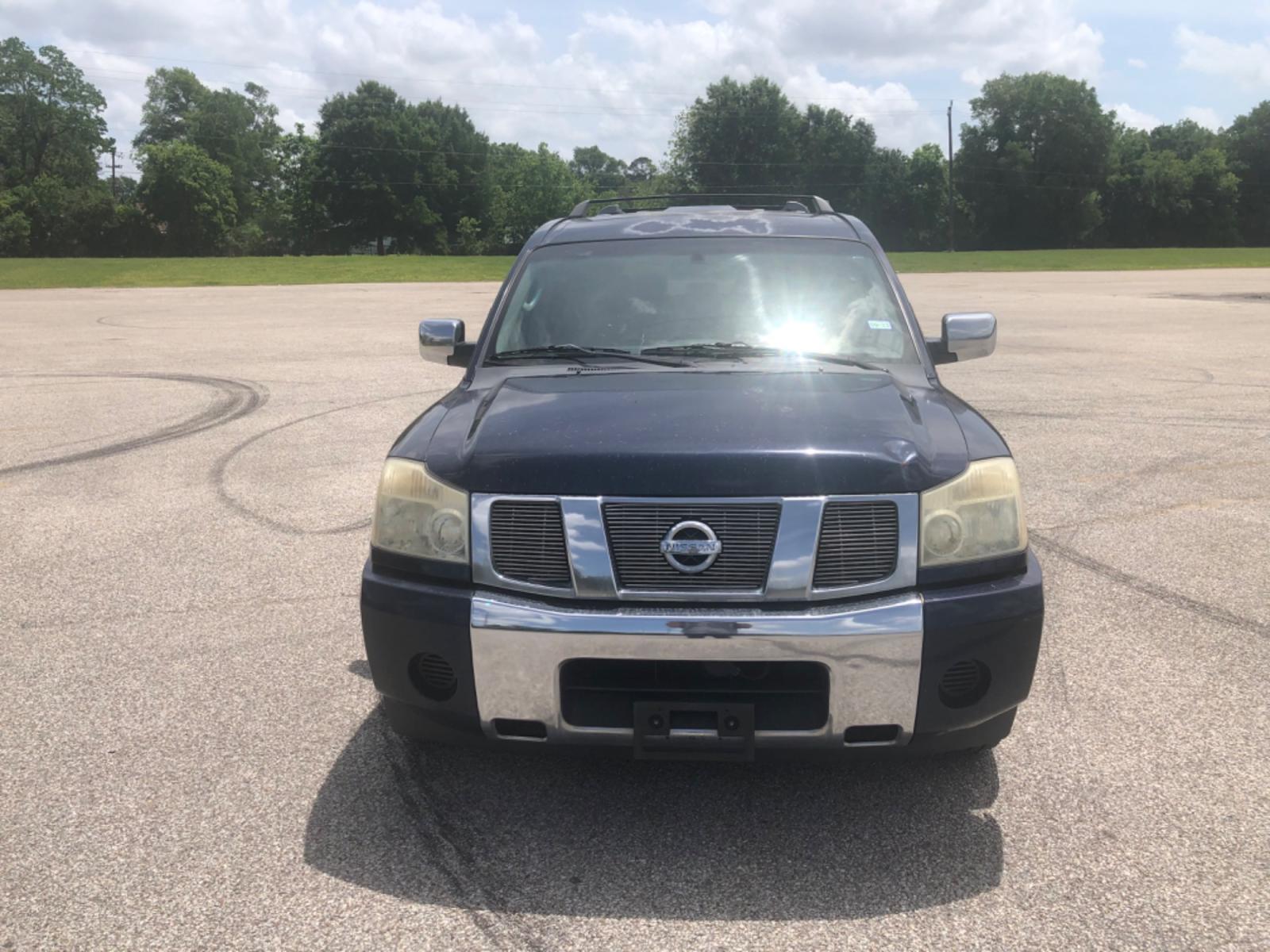 2007 Blue Nissan Armada LE 2WD (5N1BA08A47N) with an 5.6L V8 DOHC 32V FFV engine, 5-Speed Automatic Overdrive transmission, located at 5005 Telephone Rd., Houston, TX, 77087, (713) 641-0980, 29.690666, -95.298683 - Photo #1
