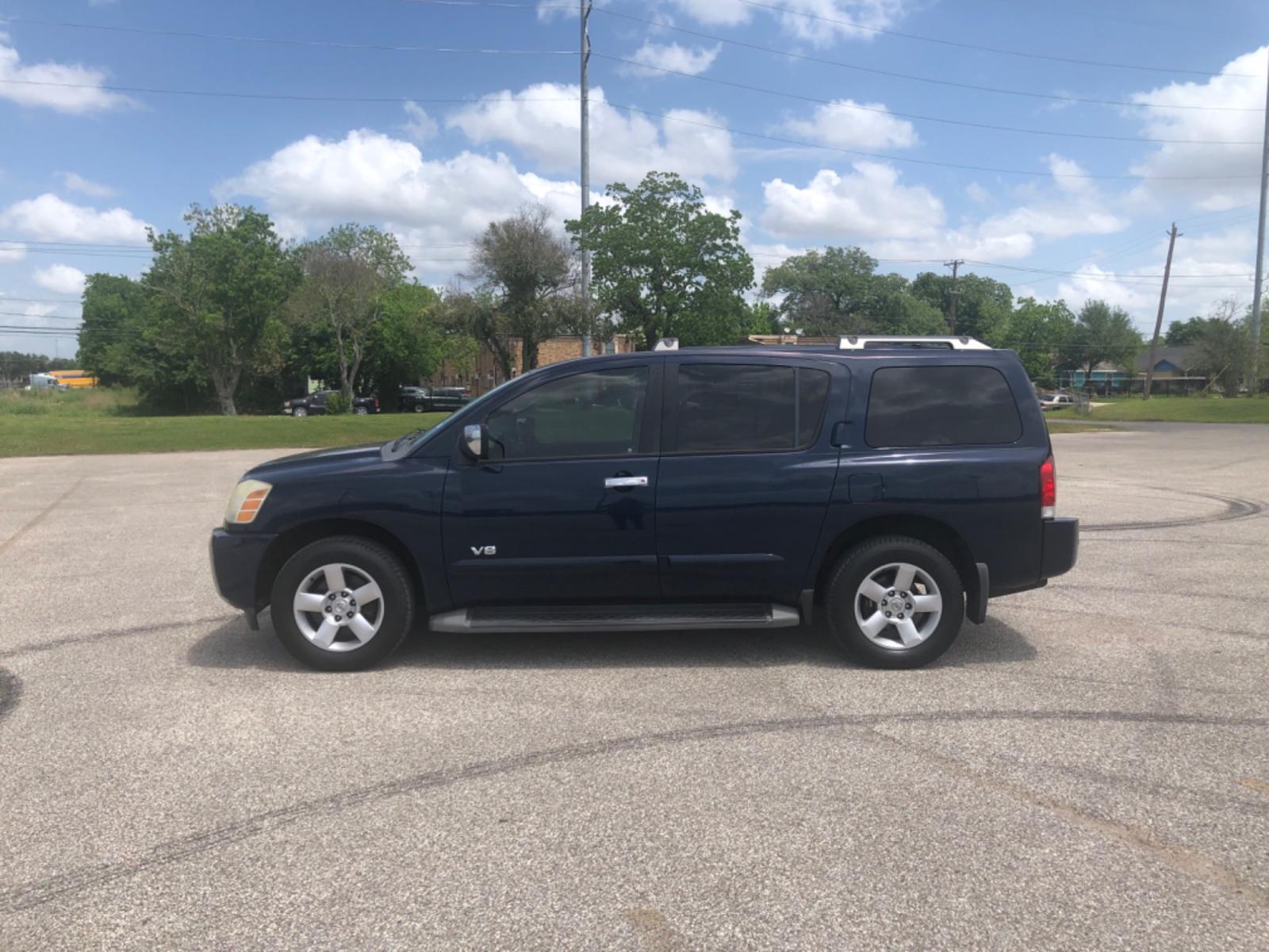 2007 Blue Nissan Armada LE 2WD (5N1BA08A47N) with an 5.6L V8 DOHC 32V FFV engine, 5-Speed Automatic Overdrive transmission, located at 5005 Telephone Rd., Houston, TX, 77087, (713) 641-0980, 29.690666, -95.298683 - Photo #3