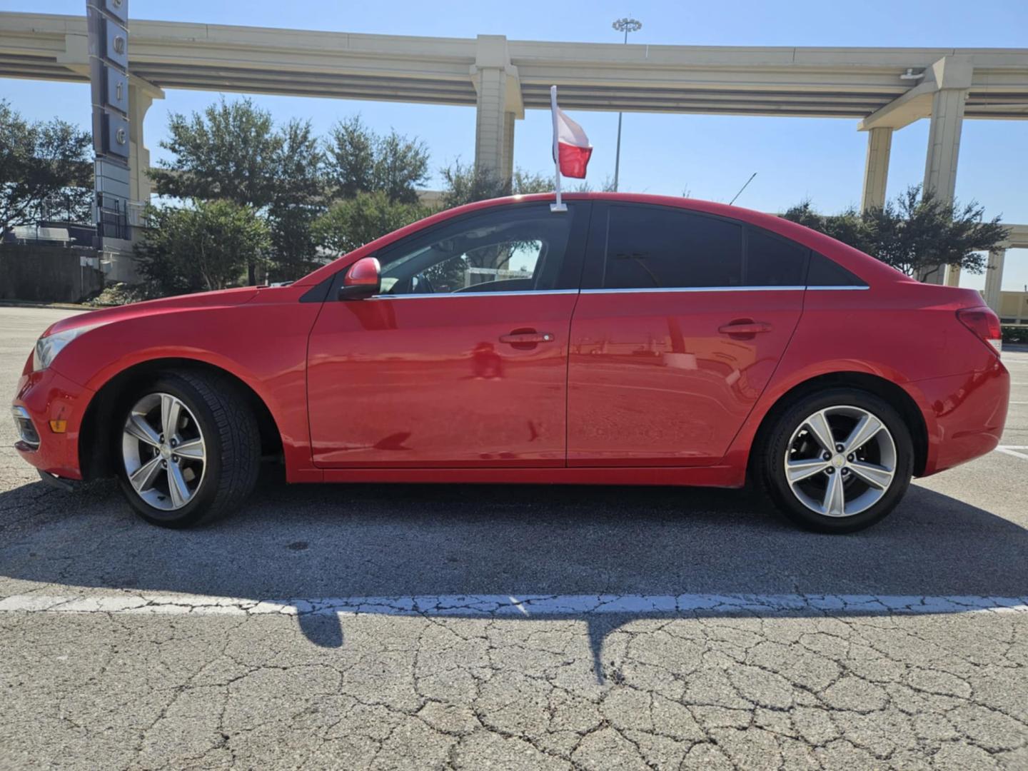 2015 Red Chevrolet Cruze (1G1PE5SB7F7) , located at 5005 Telephone Rd., Houston, TX, 77087, (713) 641-0980, 29.690666, -95.298683 - Photo#4