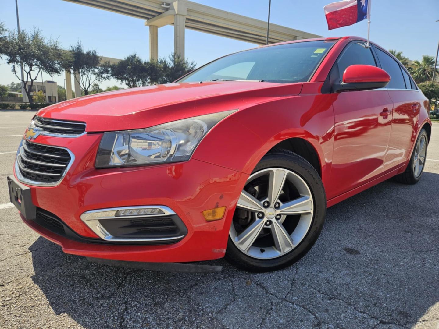 2015 Red Chevrolet Cruze (1G1PE5SB7F7) , located at 5005 Telephone Rd., Houston, TX, 77087, (713) 641-0980, 29.690666, -95.298683 - Photo#0