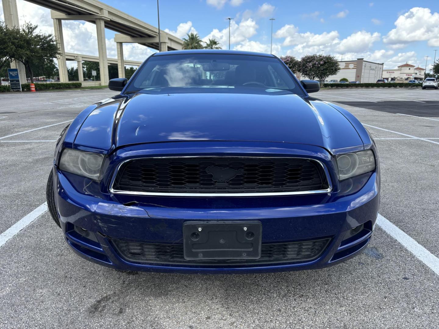 2014 Blue Ford Mustang V6 Coupe (1ZVBP8AM3E5) with an 3.7L V6 DOHC 24V engine, located at 5005 Telephone Rd., Houston, TX, 77087, (713) 641-0980, 29.690666, -95.298683 - Photo#1
