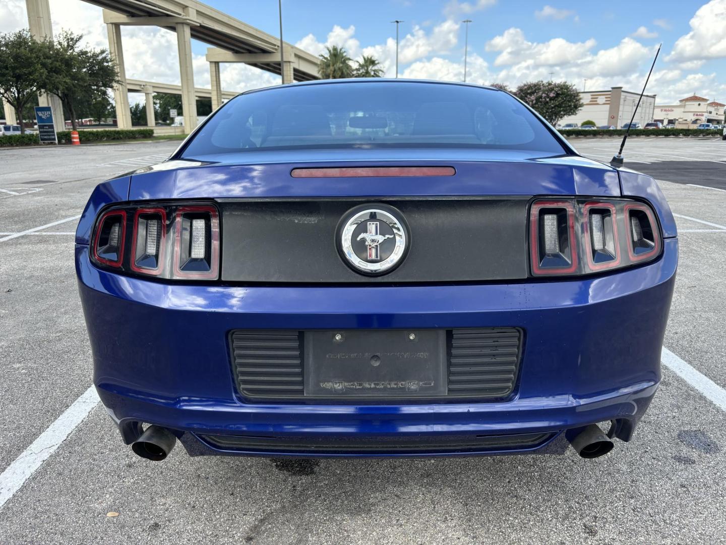 2014 Blue Ford Mustang V6 Coupe (1ZVBP8AM3E5) with an 3.7L V6 DOHC 24V engine, located at 5005 Telephone Rd., Houston, TX, 77087, (713) 641-0980, 29.690666, -95.298683 - Photo#4
