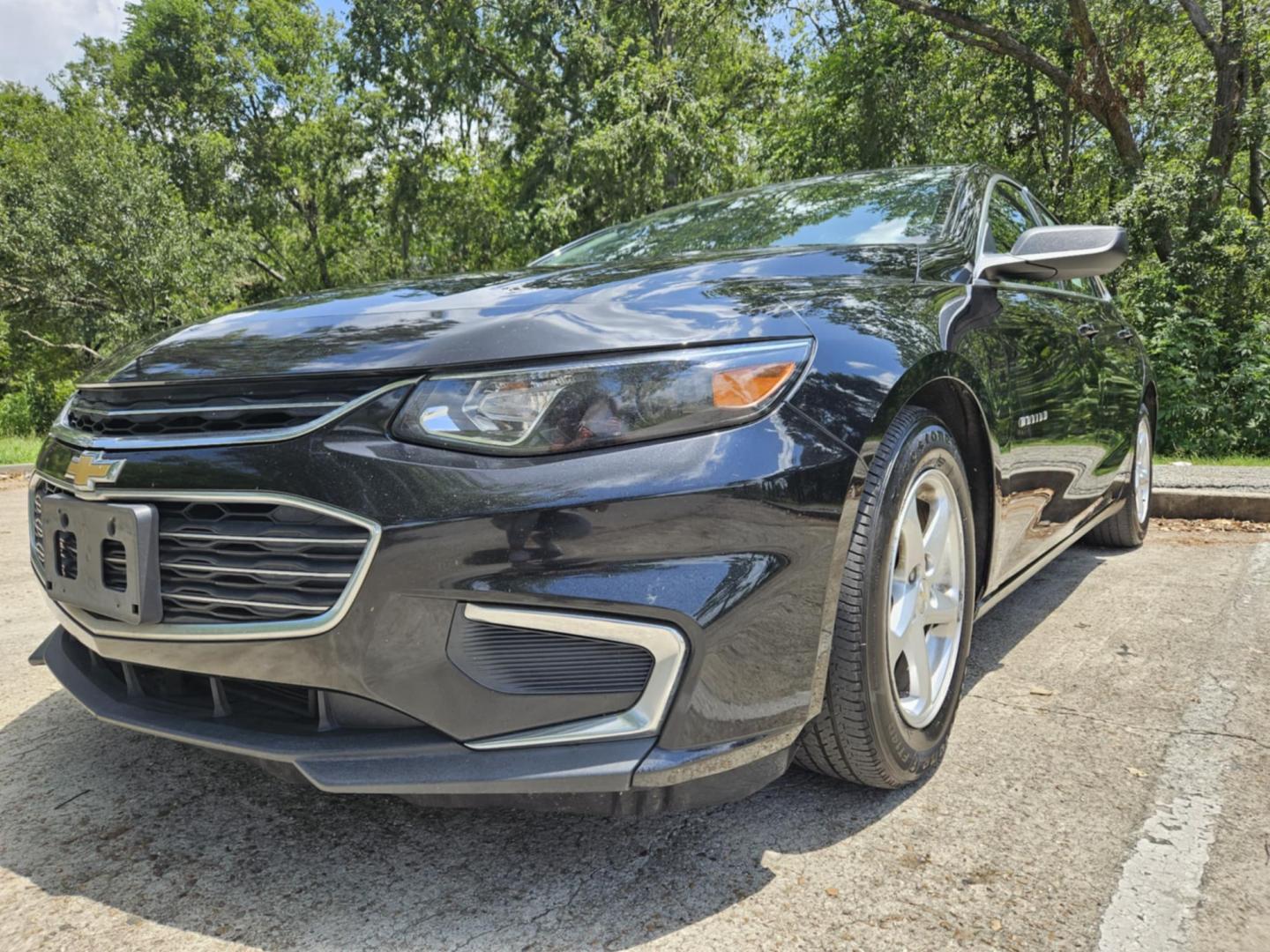 2017 Black Chevrolet Malibu (1G1ZB5ST1HF) , located at 5005 Telephone Rd., Houston, TX, 77087, (713) 641-0980, 29.690666, -95.298683 - Photo#0