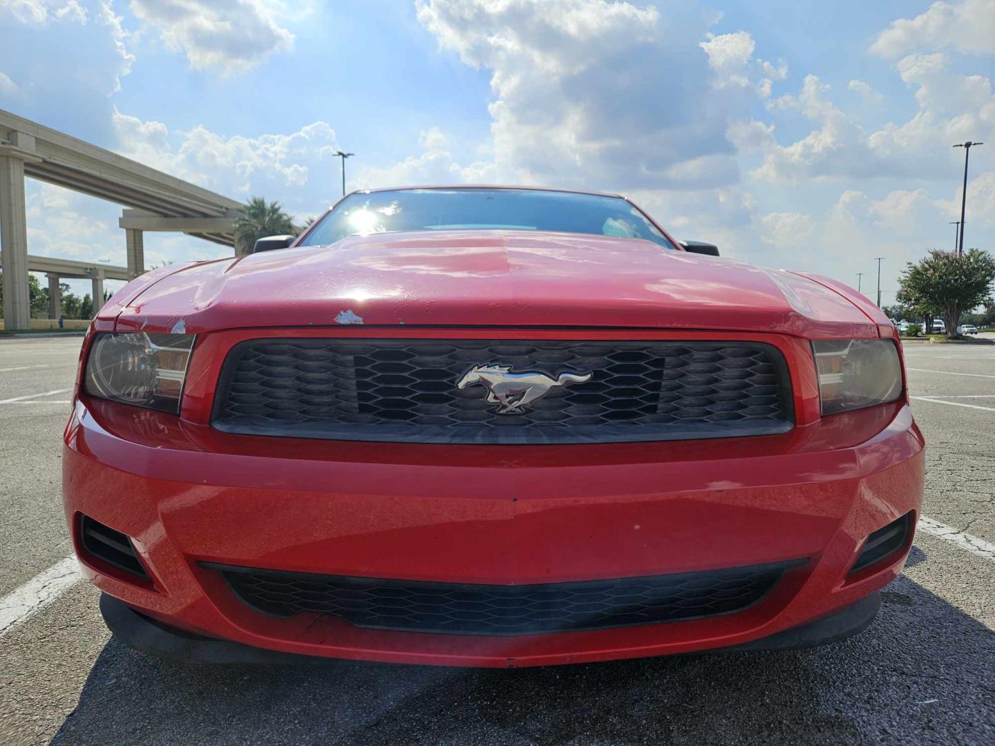 2012 Red Ford Mustang V6 Coupe (1ZVBP8AM0C5) with an 3.7L V6 DOHC 24V engine, located at 5005 Telephone Rd., Houston, TX, 77087, (713) 641-0980, 29.690666, -95.298683 - Photo#2