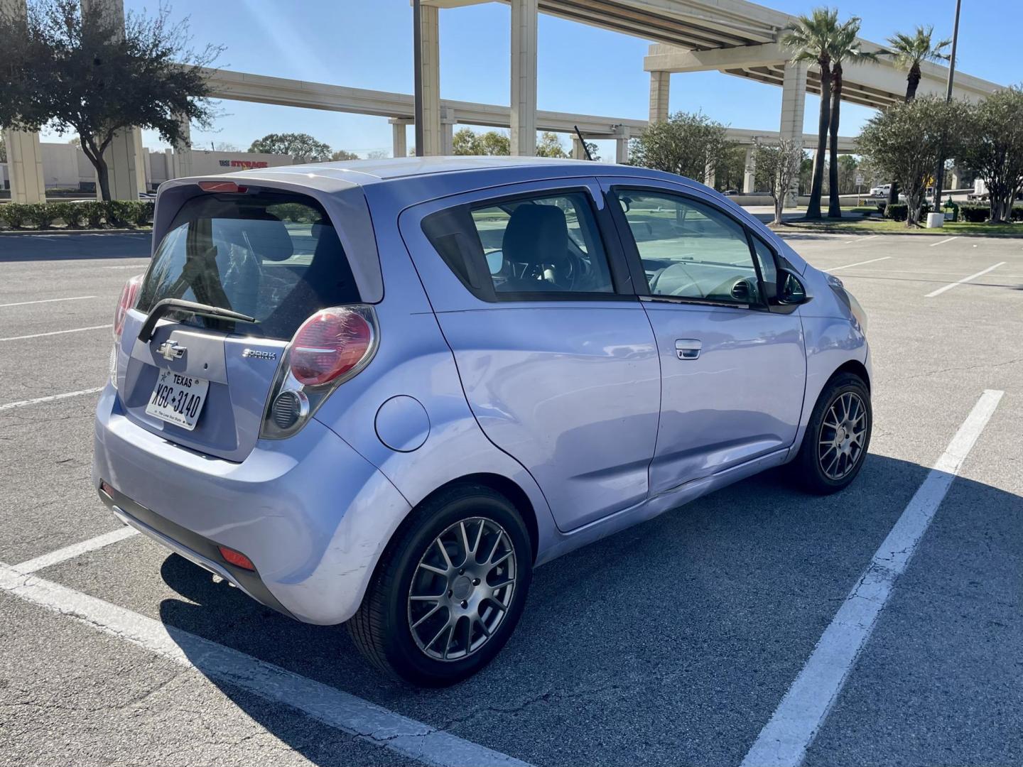 2014 Blue Chevrolet Spark LS Auto (KL8CB6S99EC) with an 1.2L L4 16V DOHC engine, Continuously Variable Transmission transmission, located at 5005 Telephone Rd., Houston, TX, 77087, (713) 641-0980, 29.690666, -95.298683 - Photo#2