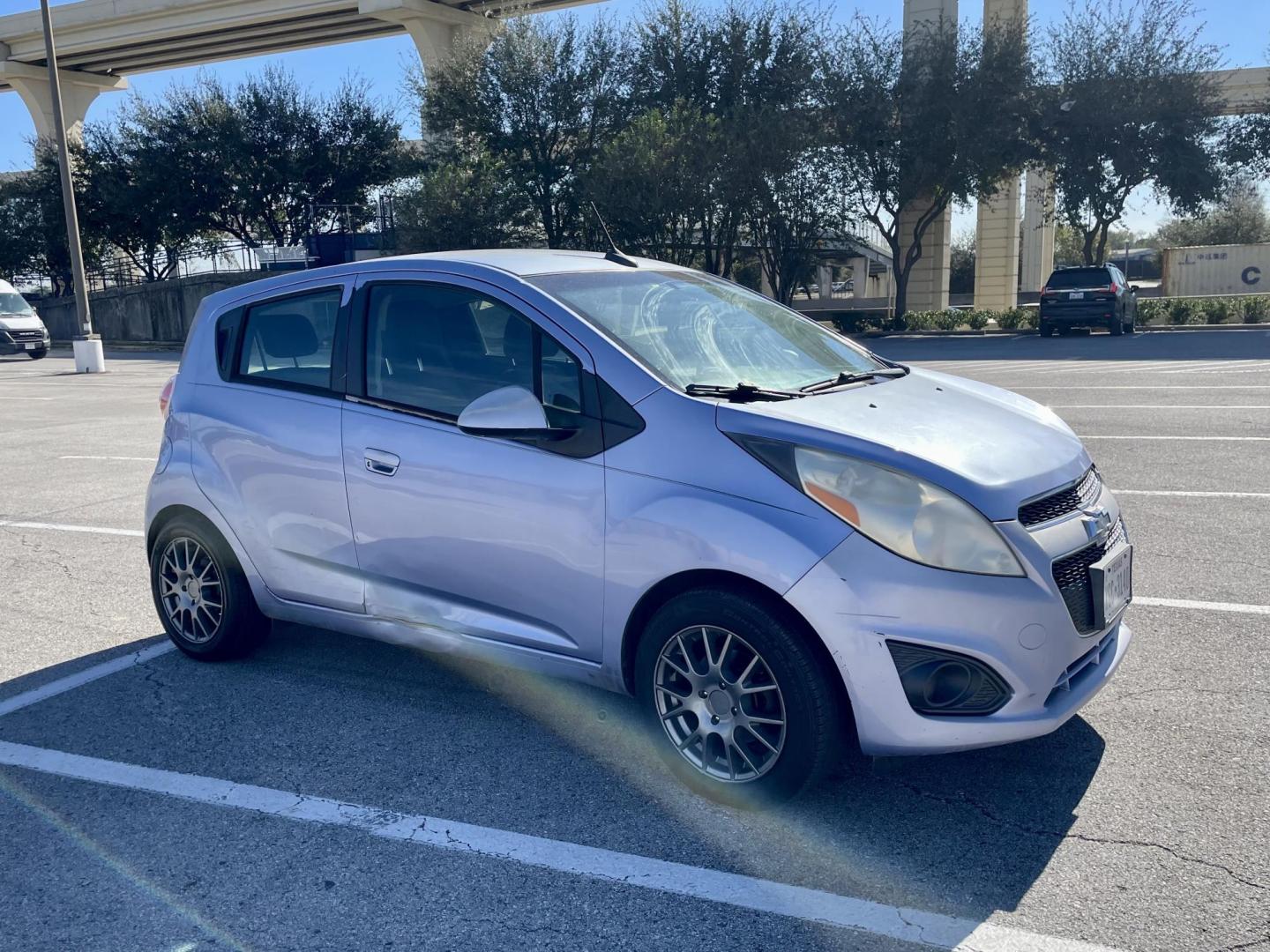 2014 Blue Chevrolet Spark LS Auto (KL8CB6S99EC) with an 1.2L L4 16V DOHC engine, Continuously Variable Transmission transmission, located at 5005 Telephone Rd., Houston, TX, 77087, (713) 641-0980, 29.690666, -95.298683 - Photo#3