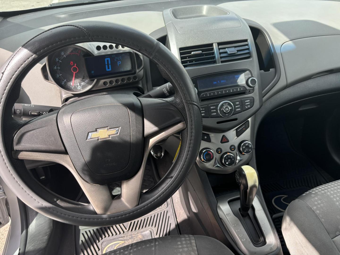 2012 silver Chevrolet Sonic 2LS Sedan (1G1JA5SH1C4) with an 1.8L L4 DOHC 24V FFV engine, 6-Speed Automatic transmission, located at 5005 Telephone Rd., Houston, TX, 77087, (713) 641-0980, 29.690666, -95.298683 - Photo#7