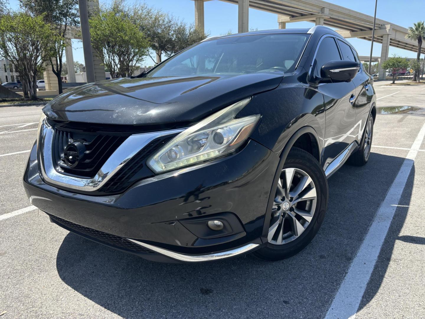 2015 Black Nissan Murano Platinum FWD (5N1AZ2MG8FN) with an 3.5L V6 DOHC 24V engine, Continuously Variable Transmission transmission, located at 5005 Telephone Rd., Houston, TX, 77087, (713) 641-0980, 29.690666, -95.298683 - Photo#0