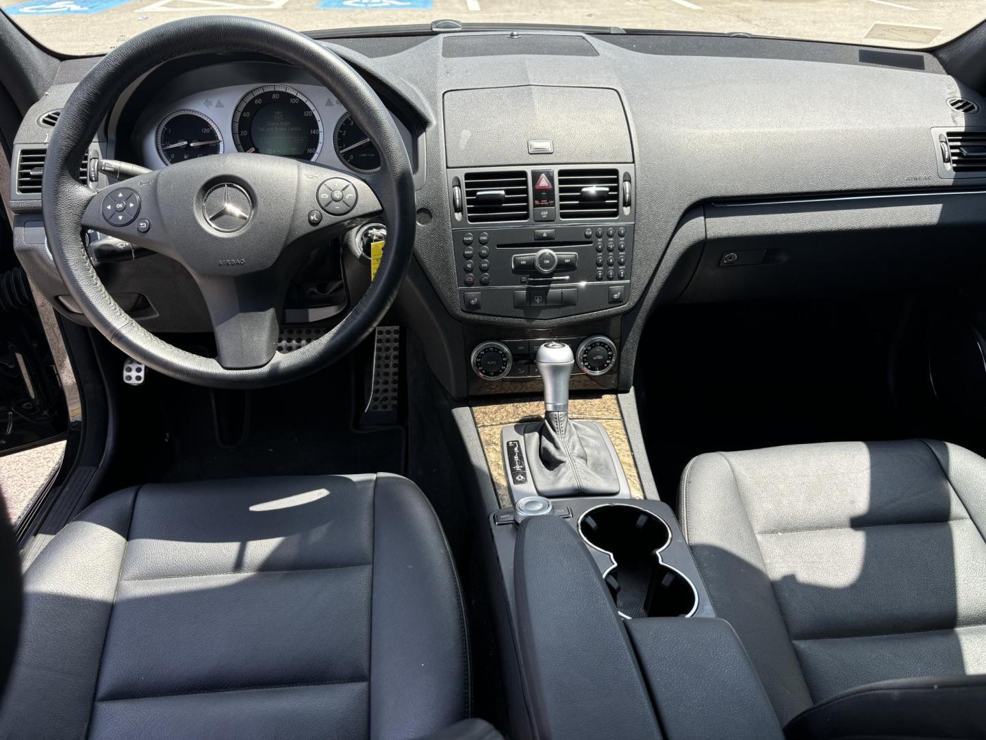 2008 Black Mercedes-Benz C-Class C350 Sport Sedan (WDDGF56X28F) with an 3.5L V6 DOHC 24V engine, 7-Speed Automatic Overdrive transmission, located at 5005 Telephone Rd., Houston, TX, 77087, (713) 641-0980, 29.690666, -95.298683 - Photo#9
