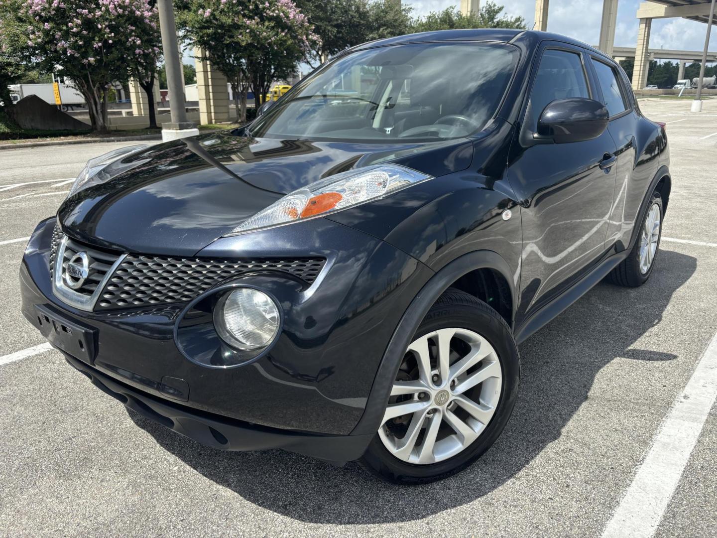 2014 Black Nissan Juke S FWD (JN8AF5MR9ET) with an 1.6L L4 DOHC 16V engine, Continuously Variable Transmission transmission, located at 5005 Telephone Rd., Houston, TX, 77087, (713) 641-0980, 29.690666, -95.298683 - Photo#0
