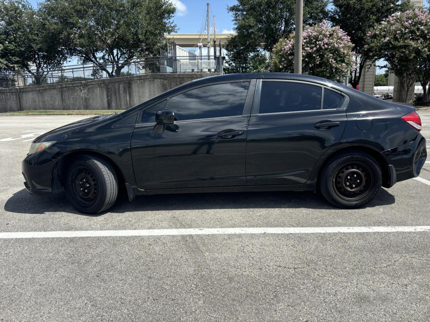 2015 Black Honda Civic LX Sedan CVT (2HGFB2F52FH) with an 1.8L L4 SOHC 16V engine, Continuously Variable Transmission transmission, located at 5005 Telephone Rd., Houston, TX, 77087, (713) 641-0980, 29.690666, -95.298683 - Photo#2