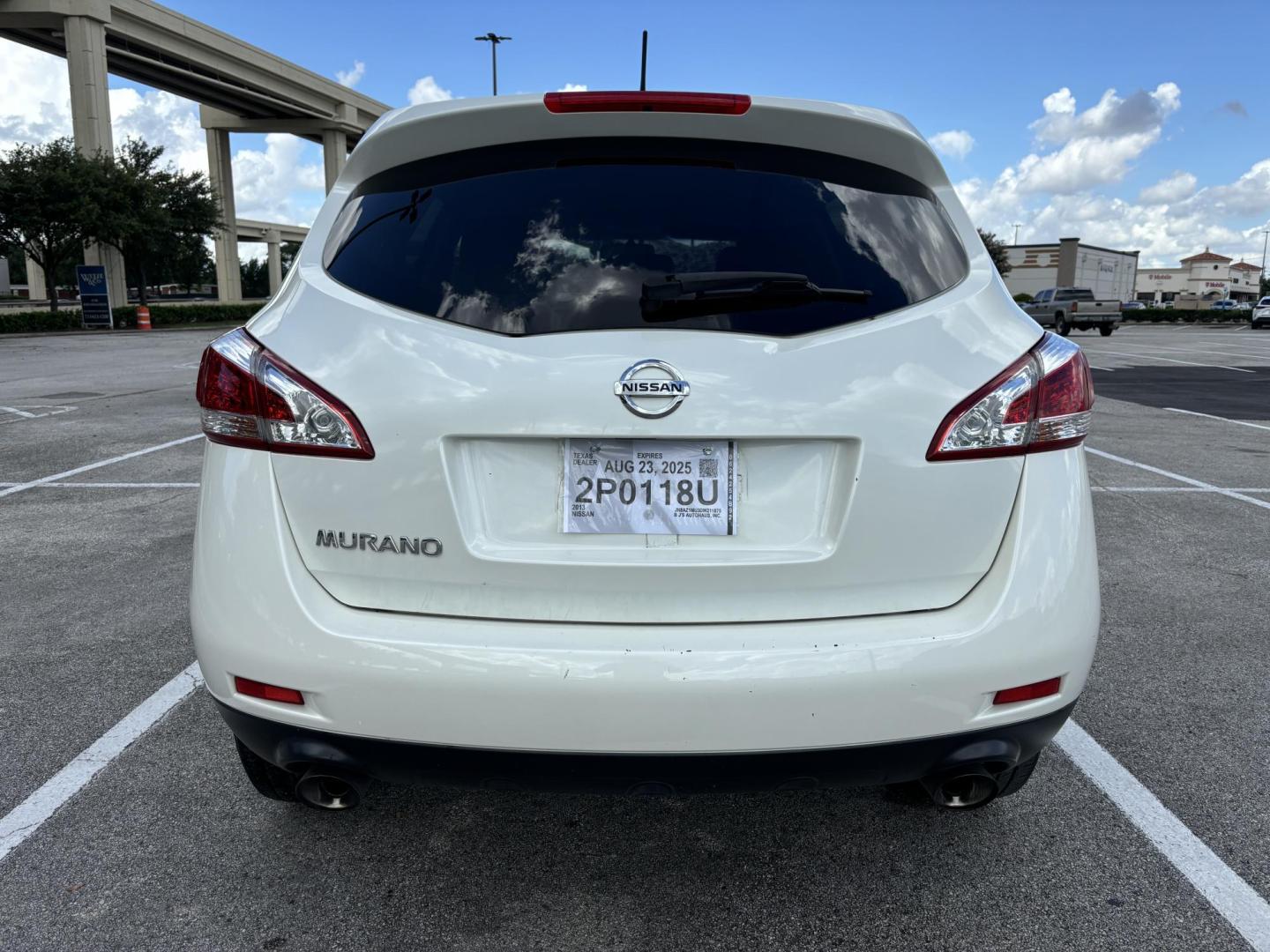 2013 White Nissan Murano SV (JN8AZ1MU3DW) with an 3.5L V6 DOHC 24V engine, Continuously Variable Transmission transmission, located at 5005 Telephone Rd., Houston, TX, 77087, (713) 641-0980, 29.690666, -95.298683 - Photo#3