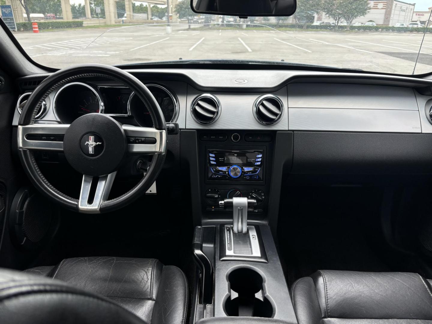 2006 Blue Ford Mustang V6 Deluxe Coupe (1ZVFT80NX65) with an 4.0L V6 SOHC 12V engine, located at 5005 Telephone Rd., Houston, TX, 77087, (713) 641-0980, 29.690666, -95.298683 - Photo#7