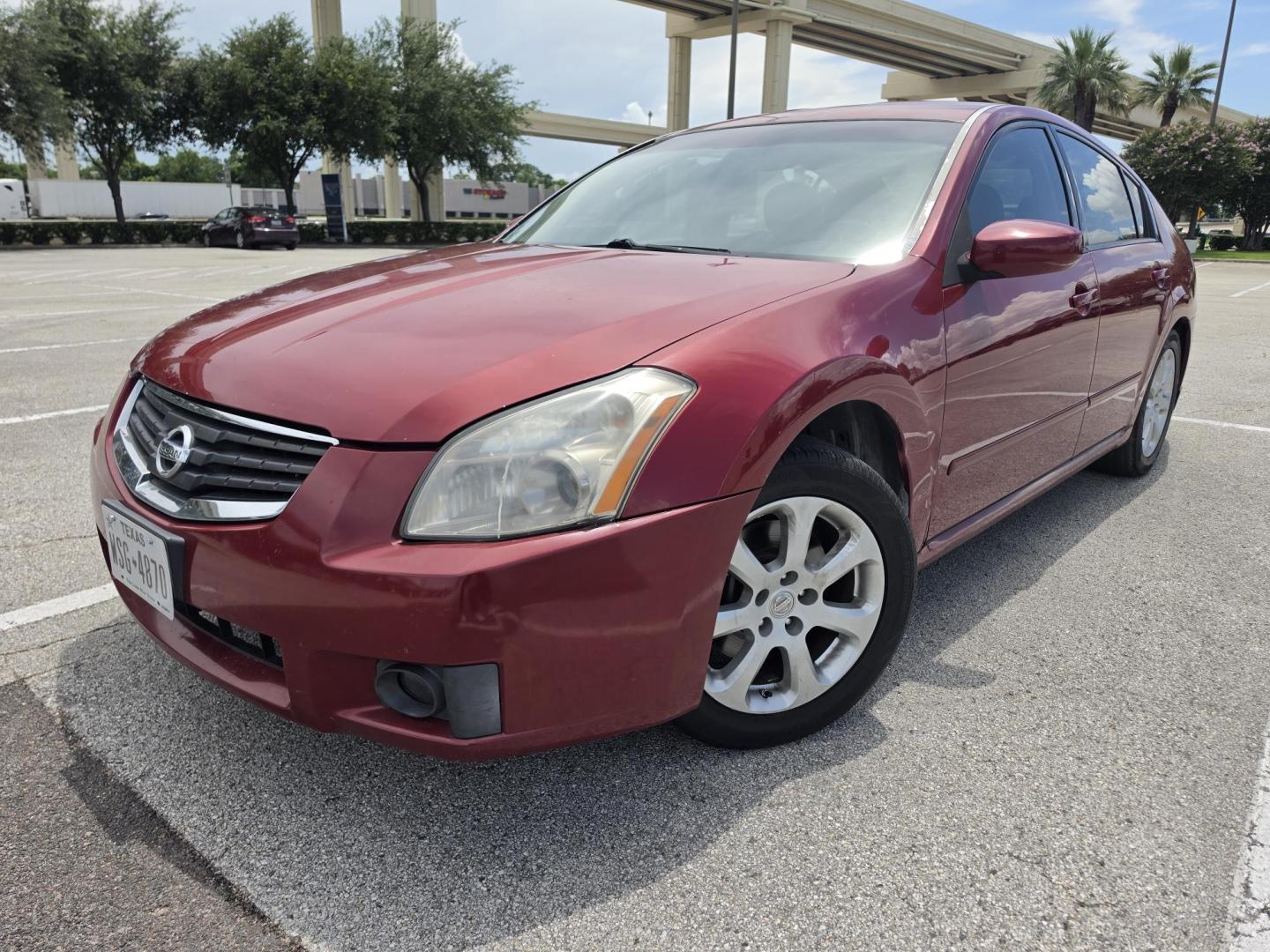 2007 Red Nissan Maxima SE (1N4BA41EX7C) with an 3.5L V6 DOHC 24V engine, located at 5005 Telephone Rd., Houston, TX, 77087, (713) 641-0980, 29.690666, -95.298683- Photo#0
