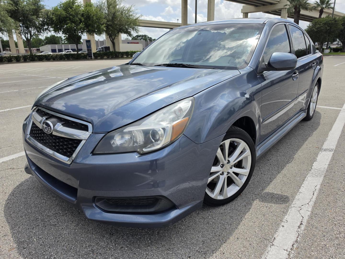 2013 Blue Subaru Legacy 2.5i Premium (4S3BMBG68D3) with an 2.5L H4 SOHC 16V engine, Continuously Variable Transmission transmission, located at 5005 Telephone Rd., Houston, TX, 77087, (713) 641-0980, 29.690666, -95.298683 - Photo#0