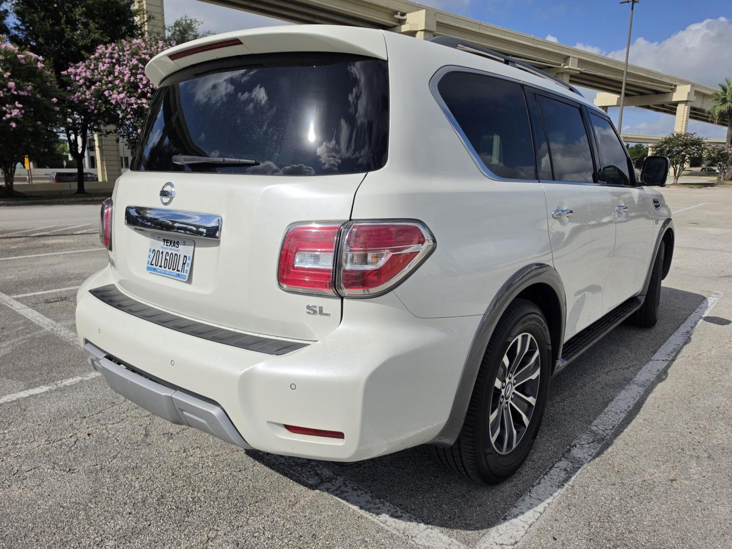 2017 white Nissan Armada SL 2WD (JN8AY2ND7H9) with an 5.6L V8 DOHC 32V engine, 7A transmission, located at 5005 Telephone Rd., Houston, TX, 77087, (713) 641-0980, 29.690666, -95.298683- Photo#3