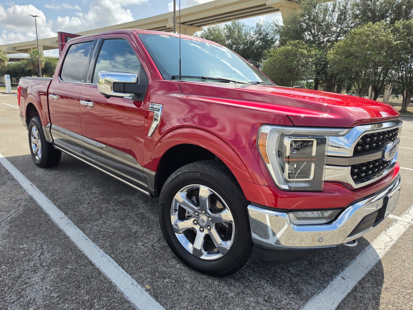 2023 Red Ford F-150 XL SuperCrew 6.5-ft. Bed 4WD (1FTFW1E82PF) with an 3.5L V6 DOHC 24V engine, 6A transmission, located at 5005 Telephone Rd., Houston, TX, 77087, (713) 641-0980, 29.690666, -95.298683- Photo#3